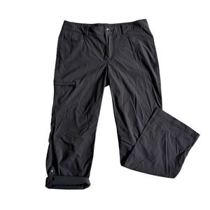 Eddie Bauer Womens Grey Travex Nylon Cargo Pockets Hiking Pants Size 8